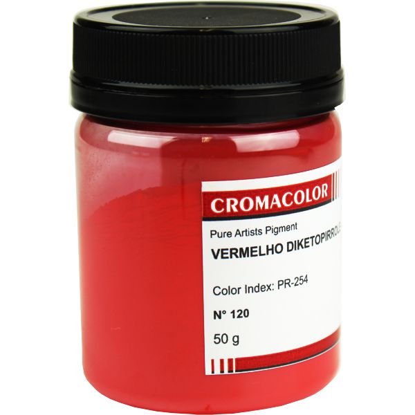 Pigmento Artístico Puro 120 Vermelho Diketopirrole Cromacolor 50g